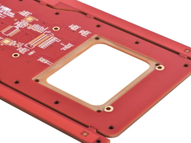 Industrial 2-Layer FR4 PCB Manufacturing| Red Solder mask | Hard Gold Finish