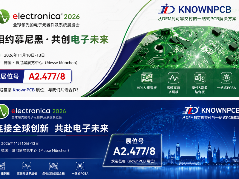 KnownPCB参展 2026 年德国慕尼黑国际电子元器件博览会 electronica